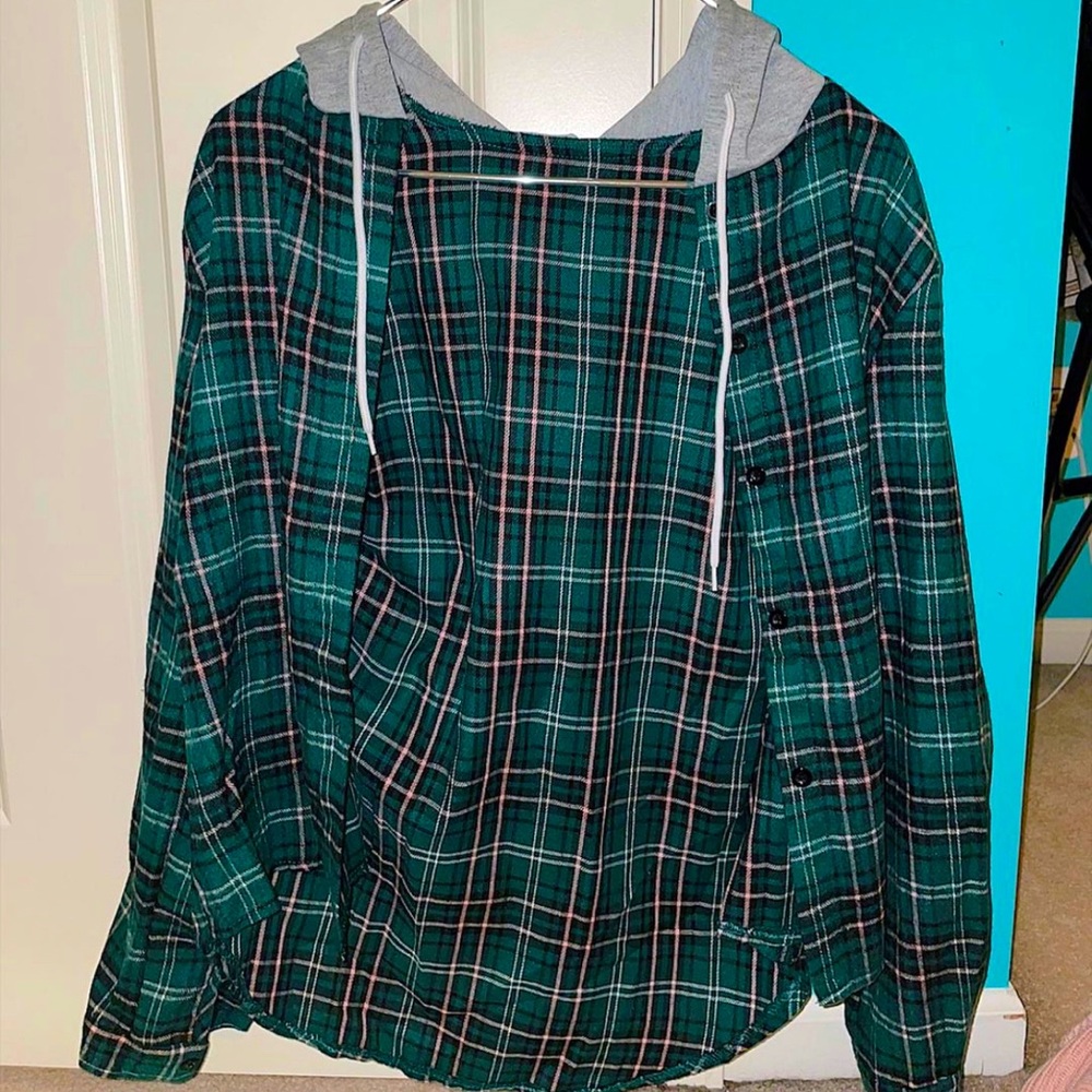 Flannel hoodie